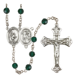 Sterling Silver 6mm Saint Sebastian / Tennis Rosary