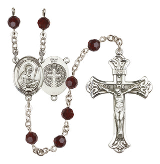 Sterling Silver 6mm Saint Benedict Rosary