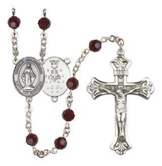 Sterling Silver 6mm Virgen Milagrosa Rosary