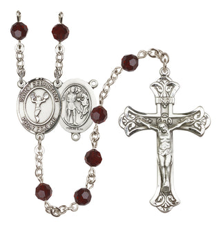 Sterling Silver 6mm Saint Sebastian/Cheerleading Rosary