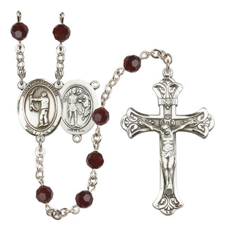 Sterling Silver 6mm Saint Sebastian / Archery Rosary