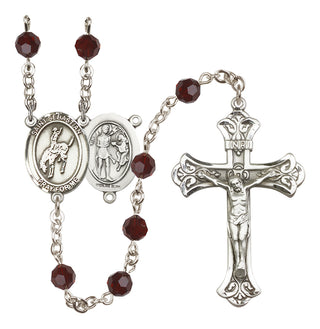 Sterling Silver 6mm Saint Sebastian / Rodeo Rosary