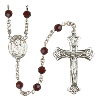 Sterling Silver 6mm Saint Dominic Savio  Engraved Catholic Rosaries