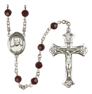 Sterling Silver 6mm Blessed Miguel Pro  Engraved Catholic Rosaries