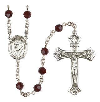 Sterling Silver 6mm Saint Peter Canisius  Engraved Catholic Rosaries