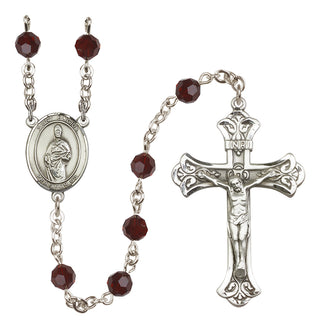 Sterling Silver 6mm Saint Eligius  Engraved Catholic Rosaries