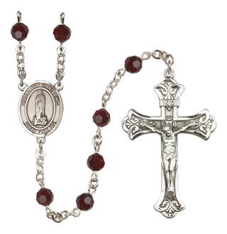 Sterling Silver 6mm Our Lady of Kibeho  Engraved Catholic Rosaries
