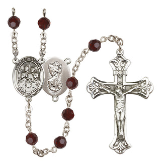 Sterling Silver 6mm Saint Christopher / Choir Rosary