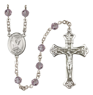 Sterling Silver 6mm Saint Helen  Engraved Catholic Rosaries