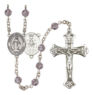 Sterling Silver 6mm Virgen Milagrosa Rosary