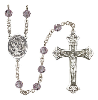 Sterling Silver 6mm San Ramon Nonato  Engraved Catholic Rosaries