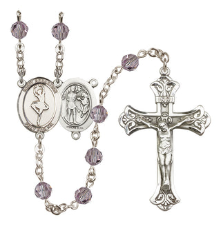 Sterling Silver 6mm Saint Sebastian/Dance Rosary