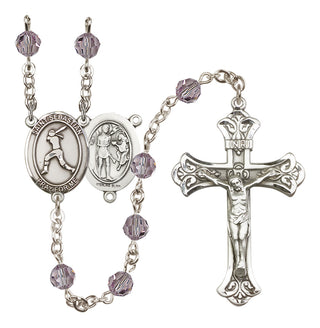 Sterling Silver 6mm Saint Sebastian / Softball Rosary