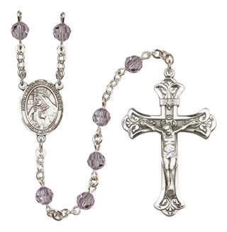 Sterling Silver 6mm Saint Margaret of Cortona  Engraved Catholic Rosaries