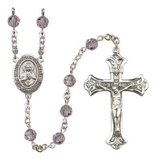 Sterling Silver 6mm Corazon Inmaculado de Maria  Engraved Catholic Rosaries