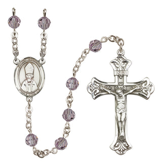 Sterling Silver 6mm Saint Anselm of Canterbury  Engraved Catholic Rosaries