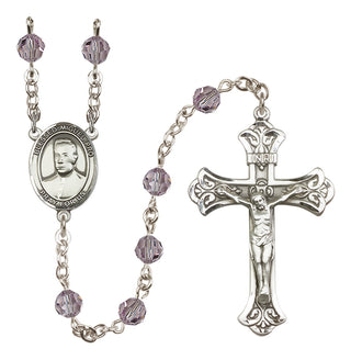 Sterling Silver 6mm Blessed Miguel Pro  Engraved Catholic Rosaries
