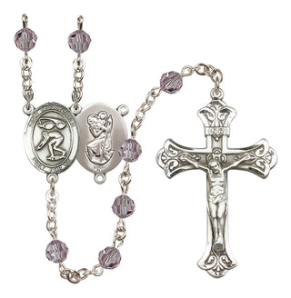 Sterling Silver 6mm Saint Christopher/Swimming Rosary