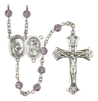 Sterling Silver 6mm Saint Sebastian / Tennis Rosary