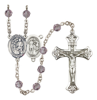 Sterling Silver 6mm Saint Sebastian/Karate Rosary