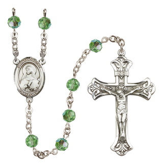 Sterling Silver 6mm Saint Dorothy  Engraved Catholic Rosaries