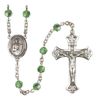 Sterling Silver 6mm San Judas  Engraved Catholic Rosaries