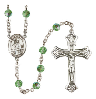 Sterling Silver 6mm Saint Kilian  Engraved Catholic Rosaries