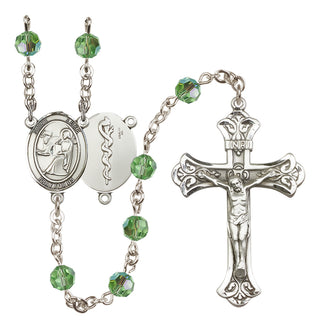 Sterling Silver 6mm Saint Luke the Apostle / Doctor Rosary