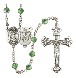 Sterling Silver 6mm Saint Michael / EMT Rosary