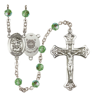 Sterling Silver 6mm Saint Michael / Coast Guard Rosary