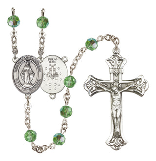 Sterling Silver 6mm Virgen Milagrosa Rosary