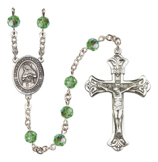 Sterling Silver 6mm Virgen de la Divina Providencia  Engraved Catholic Rosaries