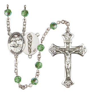 Sterling Silver 6mm Saints Cosmas & Damian / Doctors Rosary