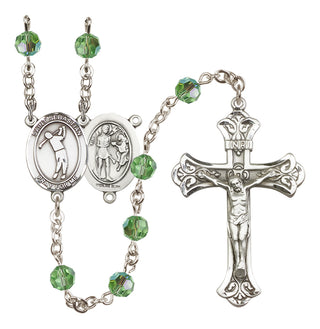 Sterling Silver 6mm Saint Sebastian/Golf Rosary