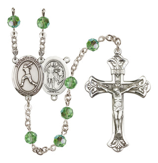 Sterling Silver 6mm Saint Sebastian / Softball Rosary