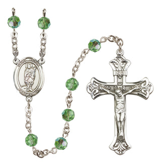 Sterling Silver 6mm Saint Victor of Marseilles  Engraved Catholic Rosaries