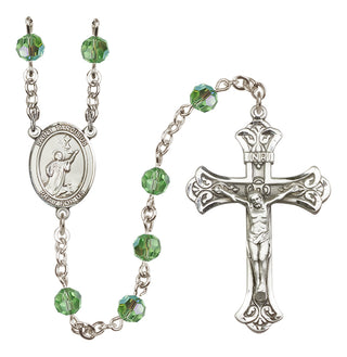 Sterling Silver 6mm Saint Tarcisius  Engraved Catholic Rosaries