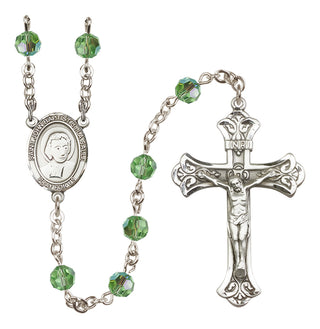 Sterling Silver 6mm Saint John Baptist de la Salle  Engraved Catholic Rosaries