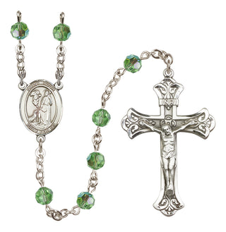 Sterling Silver 6mm Saint Roch  Engraved Catholic Rosaries