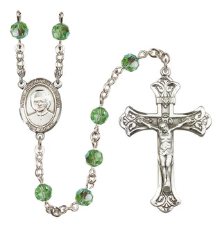 Sterling Silver 6mm Saint Josemaria Escriva  Engraved Catholic Rosaries