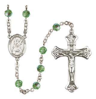 Sterling Silver 6mm Saint Frances of Rome  Engraved Catholic Rosaries