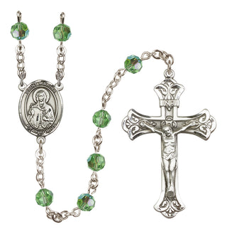 Sterling Silver 6mm Saint Marina  Engraved Catholic Rosaries