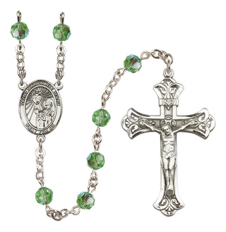 Sterling Silver 6mm Saint Margaret Mary Alacoque  Engraved Catholic Rosaries