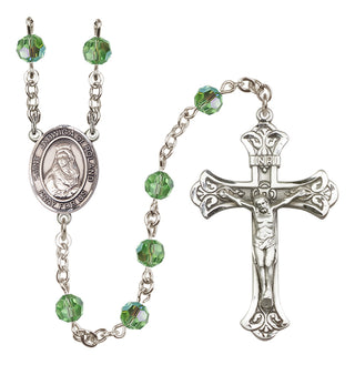 Sterling Silver 6mm Saint Jadwiga of Poland  Engraved Catholic Rosaries