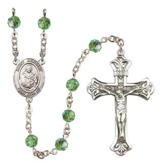 Sterling Silver 6mm Saint Norbert of Xanten  Engraved Catholic Rosaries