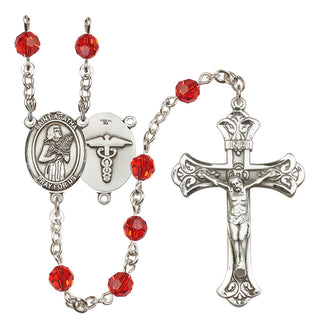 Sterling Silver 6mm Saint Agatha / Nurse Rosary