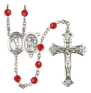 Sterling Silver 6mm Saint Sebastian/Golf Rosary