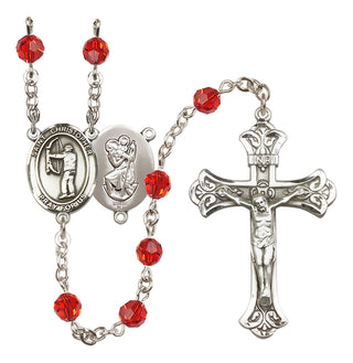 Sterling Silver 6mm Saint Christopher/Archery Rosary