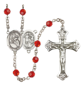 Sterling Silver 6mm Saint Sebastian / Motorcycle Rosary