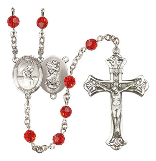 Sterling Silver 6mm Saint Christopher/Water Polo Men Rosary